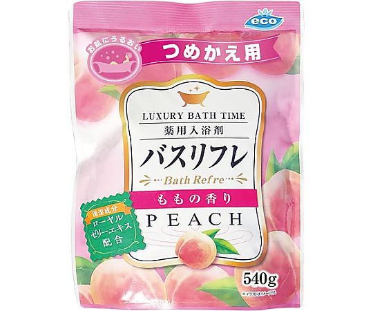 ライオンケミカル バスリフレ薬用入浴剤つめかえ用桃の香り540g 227767 1個（ご注文単位1個）【直送品】