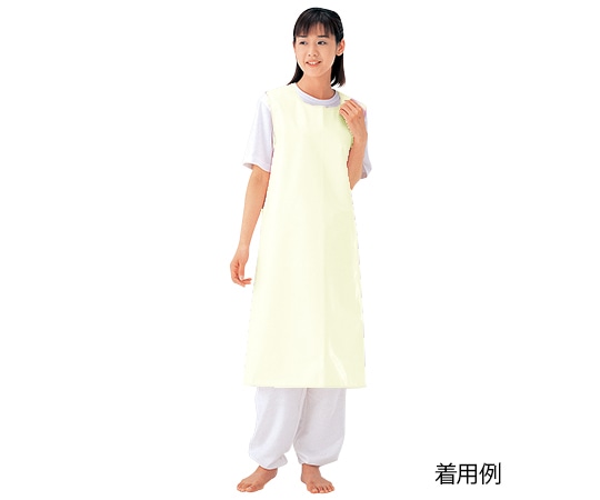 エンゼル(介護用品) 入浴介助エプロン (面ファスナータイプ) クリーム/L 6012(L) 1枚(ご注文単位1枚)【直送品】