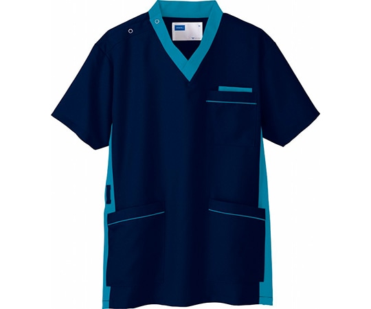 WHISEL（自重堂） 男女兼用スクラブ ネービー L WH11685 1枚（ご注文単位1枚）【直送品】