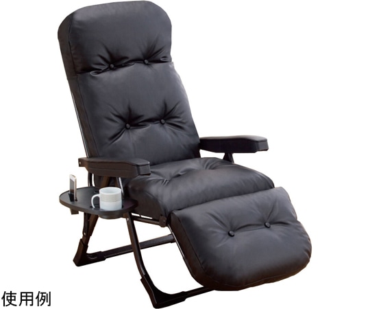 ファミリー・ライフ 日本製 NEWくつろぎのリクライニングアームチェア EXII ブラック 0411310 1箱（ご注文単位1箱）【直送品】
