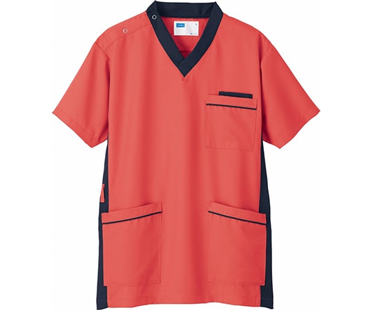 WHISEL（自重堂） 男女兼用スクラブ コーラルピンク SS WH11685 1枚（ご注文単位1枚）【直送品】