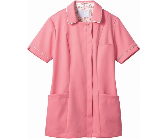 住商モンブラン ナースジャケット 半袖 ローズ/ピンク L LW811-22 L 1枚（ご注文単位1枚）【直送品】