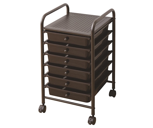 山善（YAMAZEN） 多段チェスト 6段（キャスター付） ブラウン KMT-6（BR/BR） 1台（ご注文単位1台）【直送品】