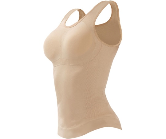 グローバル・ジャパン ゆる圧キャミソール S~M ベージュ  1枚（ご注文単位1枚）【直送品】