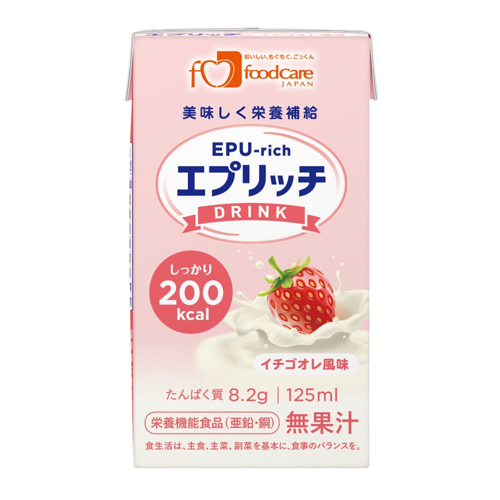 フードケア エプリッチドリンク イチゴオレ風味 1箱（24本入）  1箱（ご注文単位1箱）【直送品】