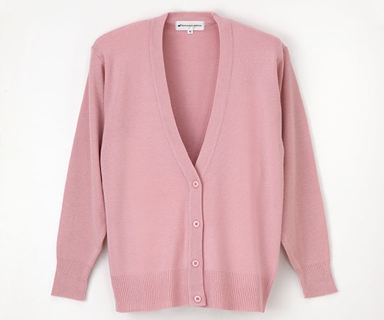 ナガイレーベン カーディガン ピンク L JT2350 1枚（ご注文単位1枚）【直送品】