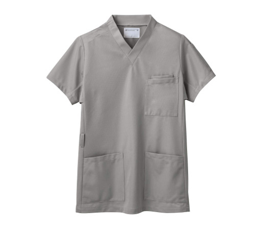 住商モンブラン スクラブ 兼用 半袖 シルバーグレイ 3L 72-631 1枚（ご注文単位1枚）【直送品】