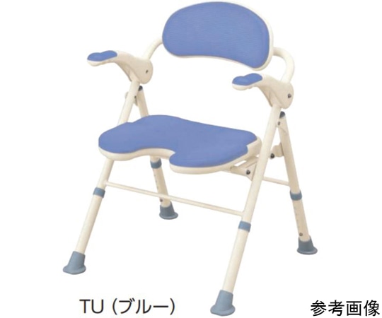 アロン化成 折りたたみシャワーベンチ TU ブルー 535-467 1個(ご注文単位1個)【直送品】