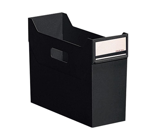 アズワン スタックボックス 117×341×246mm 黒 G1600-24 1個（ご注文単位1個）【直送品】