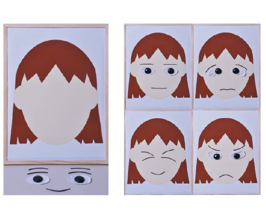 トッケン いろんな顔のボード 女の子 5100122 1セット（ご注文単位1セット）【直送品】