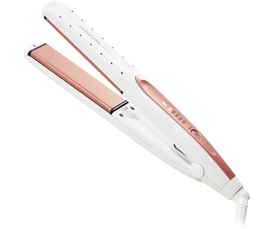コイズミ マイナスイオンストレートアイロン ホワイト KHS8230W 1台（ご注文単位1台）【直送品】