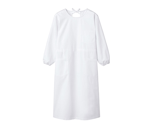 住商モンブラン 予防衣 レディス 長袖 白 54-001 5L 1枚（ご注文単位1枚）【直送品】