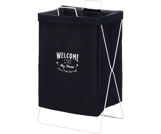 不二貿易 ランドリーボックス 横型取手付 デニム 1セット（6個入） 32812 1セット（ご注文単位1セット）【直送品】