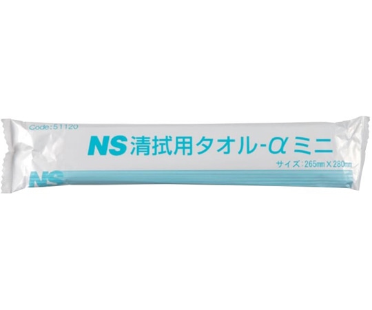 日昭産業 清拭用タオル-α ミニ 1セット（100本×10袋入） 51120 1セット（ご注文単位1セット）【直送品】