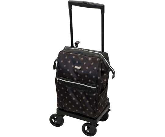 島製作所 ショッピングカート メロディ スムーズグランデ 花柄ドットショコラ  1個（ご注文単位1個）【直送品】