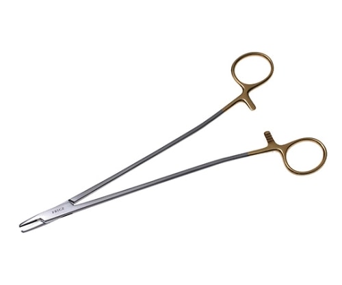 日本フリッツメディコ T/Cサロット持針器 23cm 0.4チップ付 C011-023X 1個（ご注文単位1個）【直送品】