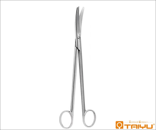 TAIYU（大祐医科工業） 長剪刀 両鈍 反 ネジ止 全長24cm TY-119B 1本（ご注文単位1本）【直送品】