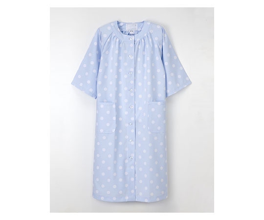 ナガイレーベン 妊婦患者衣 ブルー L SRC361 1枚(ご注文単位1枚)【直送品】