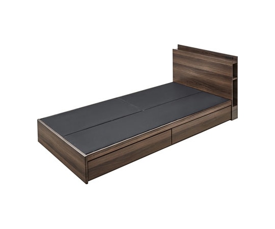 東谷 引き出し付ベッド ブラウン B-91S-BR 1個（ご注文単位1個）【直送品】