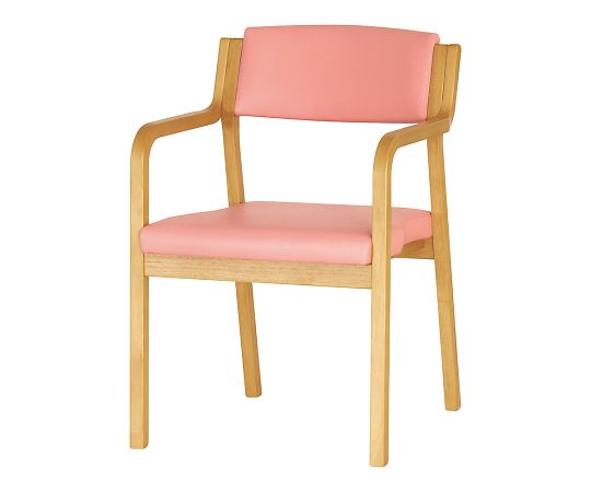 貞苅椅子製作所 スタッキングチェア 全ひじ付 2脚入 ピンク Care-116-AC AL-P 1箱（ご注文単位1箱）【直送品】