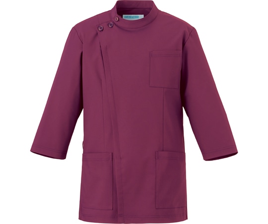 KAZEN ジャケット七分袖男女兼用 ワイン LL 763-45L 1枚（ご注文単位1枚）【直送品】