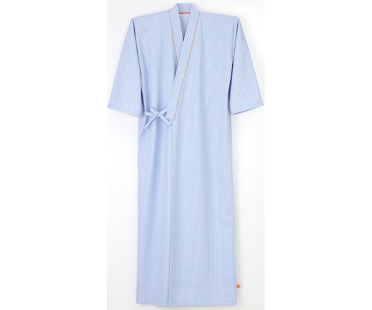 ナガイレーベン 患者衣ゆかた型 ブルー LL FG-1510 1枚（ご注文単位1枚）【直送品】