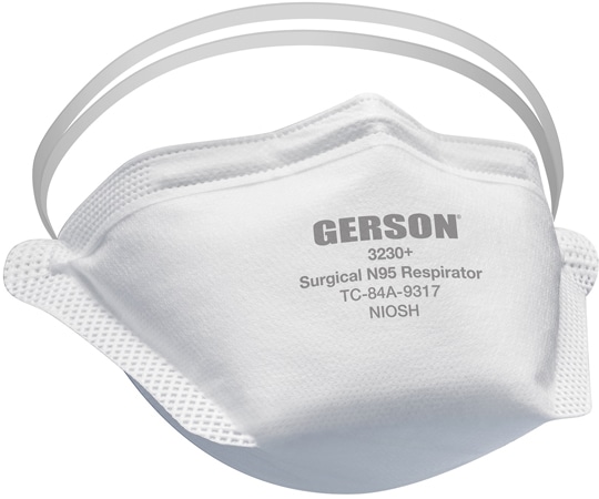 GERSON(ガーソン) GERSON サージカルN95マスク くちばし型折たたみ式 個包装 1箱（50枚入）アメリカ製【1ケース4箱】 JU001-C 1ケース（ご注文単位1ケース）【直送品】