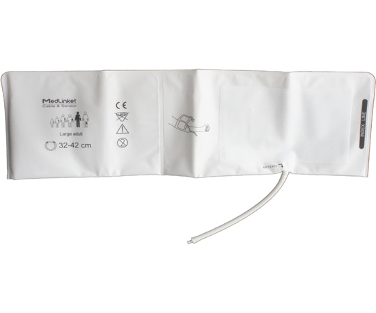 ビットストロング BSディスポーザブル血圧計カフ シリーズF(不織布)大人/大柄 ISO/IEC 80369-5互換コネクタ付き 5個入 Y000DLA1 1袋(ご注文単位1袋)【直送品】