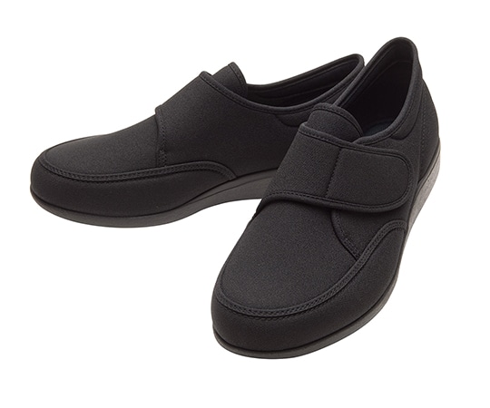 アサヒシューズ 快歩主義 M021 ブラックストレッチ 25.5cm KS22882ST 1足（ご注文単位1足）【直送品】