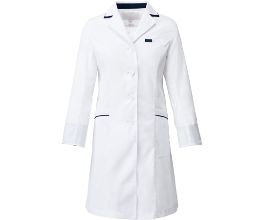 フォーク レディスシングルコート ホワイト M 2536SP-1 1枚（ご注文単位1枚）【直送品】