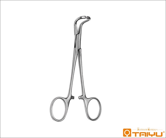 TAIYU(大祐医科工業) 北大タオル鉗子 先鈍 BOX 頭外径24mm 全長14cm TY-465LL 1本(ご注文単位1本)【直送品】