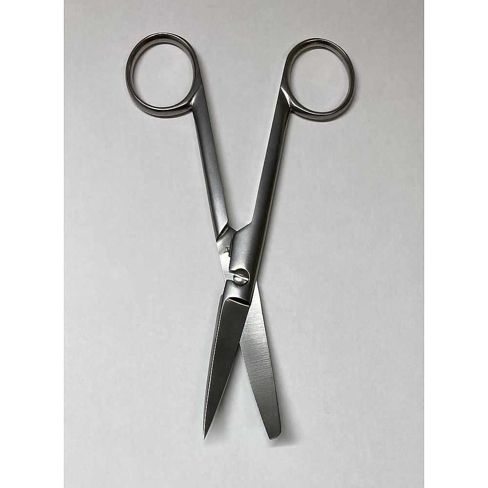 ルマン 外科剪刀 片鋭片鈍 反 ハズシ 14.5cm 左利き用  1本（ご注文単位1本）【直送品】