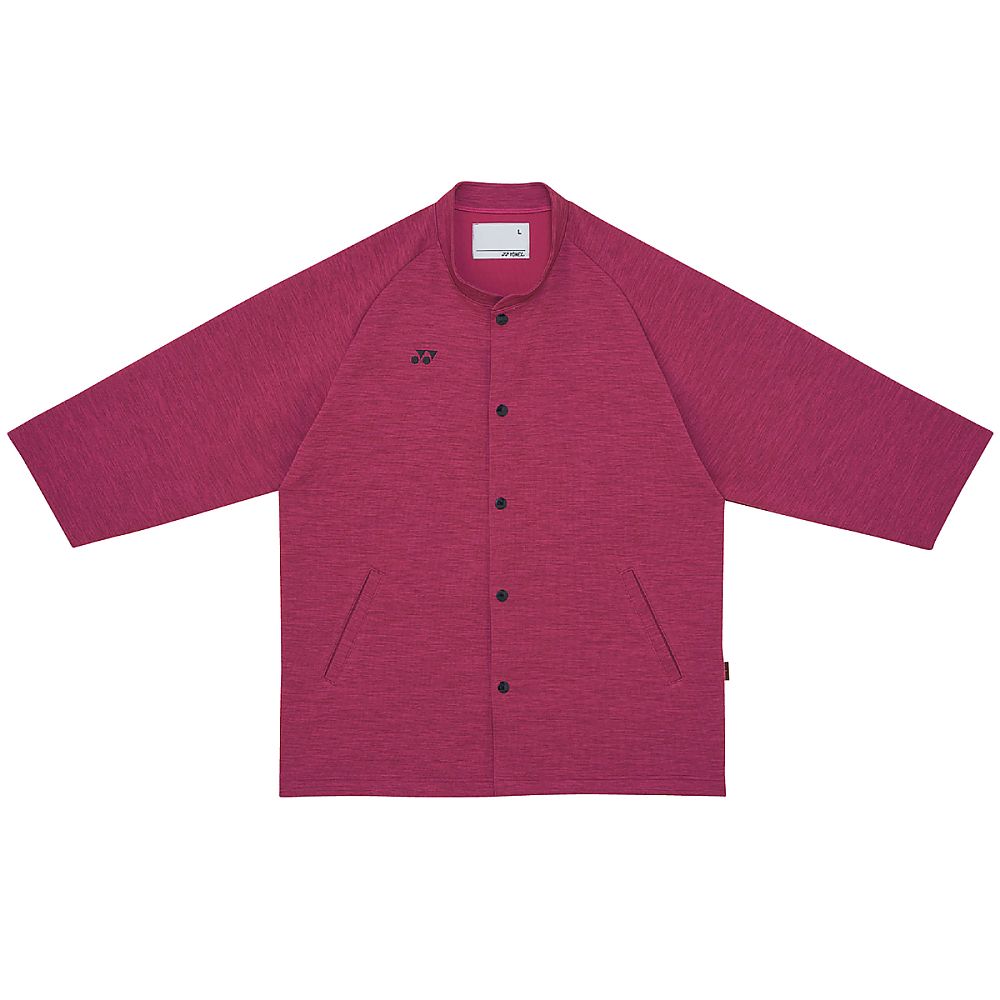 YONEX（トンボ） 前開きシャツ ワインモク S（身丈65cm） CY401-18 S 1枚（ご注文単位1枚）【直送品】