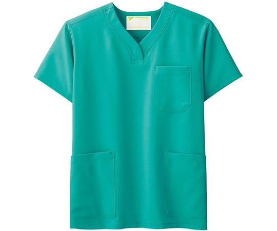 ミドリ安全 作業服 メディカルウェア ベルデクセルフレックス 男女兼用スクラブ VEM1006上 グリーン 3Lサイズ VEM1006-UE-3L 1着（ご注文単位1着）【直送品】