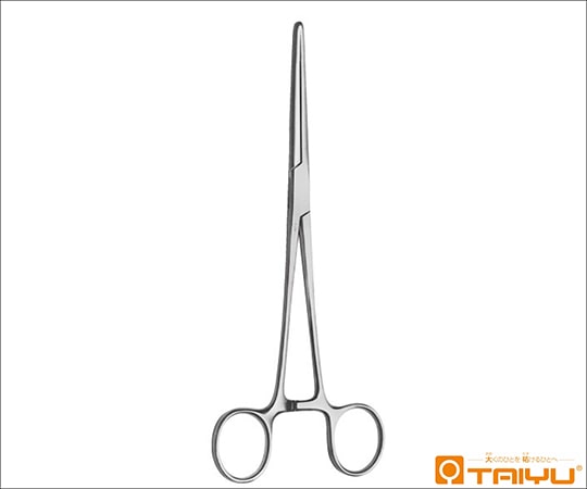 TAIYU(大祐医科工業) 長ペアン鉗子 直 無鈎 BOX 全長24cm TY-1402A 1本(ご注文単位1本)【直送品】