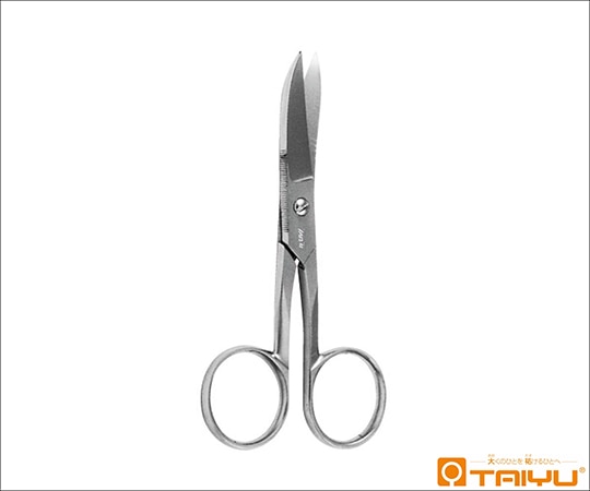 TAIYU（大祐医科工業） 爪切剪刀 直 ネジ止 全長11.5cm TY-177A 1本（ご注文単位1本）【直送品】