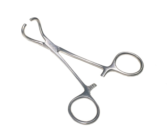 アズワン タオル鉗子 T式 120mm TTF-3 1本(ご注文単位1本)【直送品】