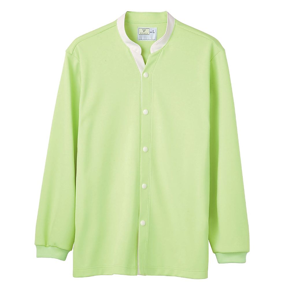 KIRAKU（トンボ） 前開きシャツ ライム M（身丈68cm） CV209-37 M 1枚（ご注文単位1枚）【直送品】