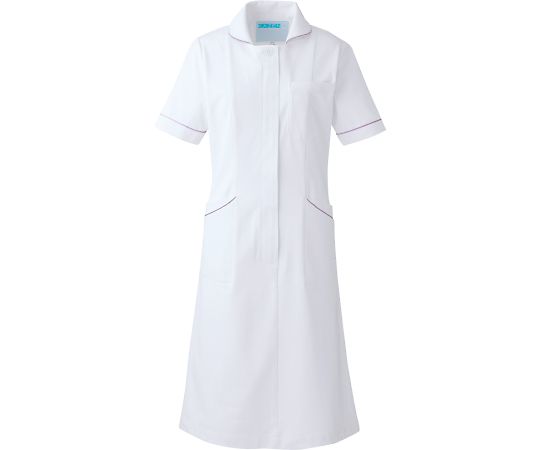 KAZEN ワンピース半袖 パープル LL 020-29 LL 1枚（ご注文単位1枚）【直送品】