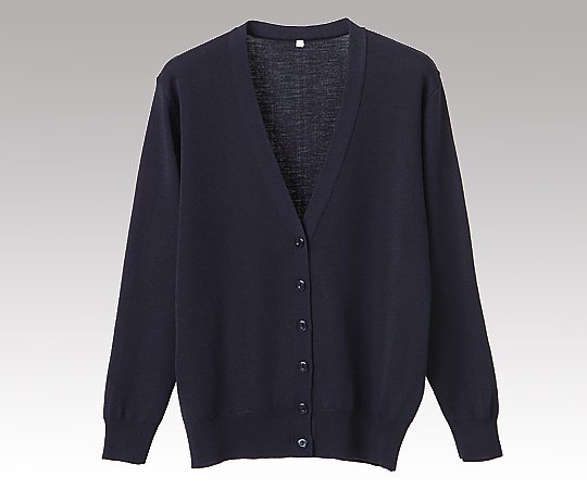 ディーフェイズ 抗ピル長袖カーディガン グレー 5L D1001 1枚（ご注文単位1枚）【直送品】