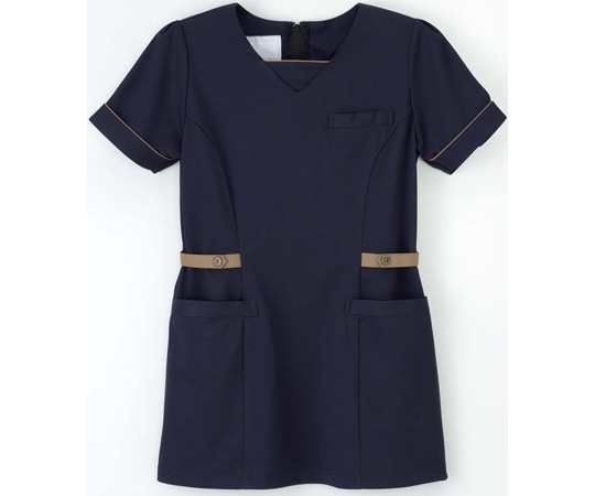 ナガイレーベン チュニック ネイビー+ベージュ EL LH-6312 1枚（ご注文単位1枚）【直送品】