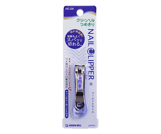 グリーンベル ゴールド爪切S（ブルー） NC-134 1個（ご注文単位1個）【直送品】
