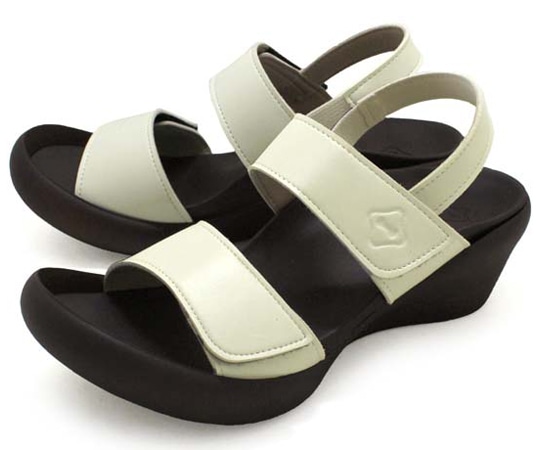 リゲッタ リゲッタ ローウェッジヒールサンダル アイボリー L CJLW5522-IVO-L（24.0cm-24.5cm） 1足（ご注文単位1足）【直送品】