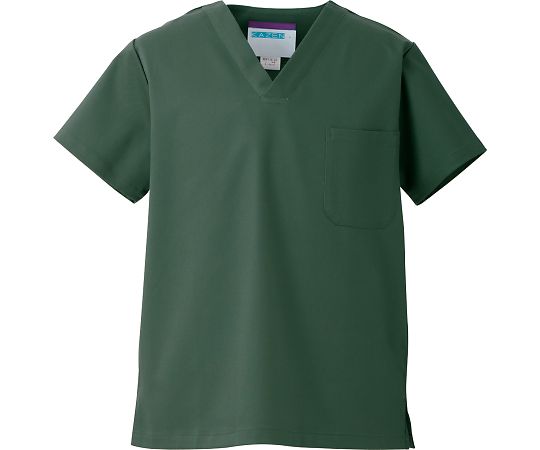 KAZEN スクラブ（男女兼用） グリーン 4L REP136-22 4L 1枚（ご注文単位1枚）【直送品】