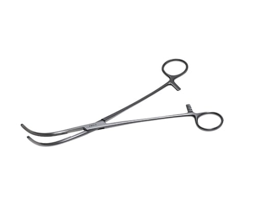 日本フリッツメディコ 消化器鉗子 24cm 弱弯 F068-0986 1個（ご注文単位1個）【直送品】