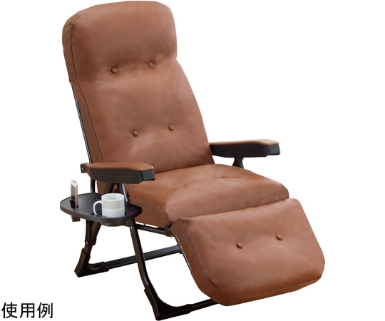 ファミリー・ライフ 日本製 NEWくつろぎのリクライニングアームチェア EXII ヘーゼルブラウン 0411320 1箱（ご注文単位1箱）【直送品】