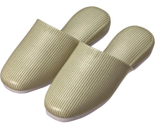 日紅商事 ストライプ柄スリッパ ライム 20足セット NA1001（20ソクセット）-ライム-26.0cm 1箱（ご注文単位1箱）【直送品】