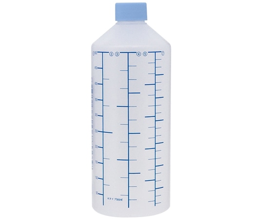 金鵄製作所 K投薬瓶 500mL ノーマルキャップ（スカイブルー:水） 青色目盛 50本入 20260-025 1箱（ご注文単位1箱）【直送品】