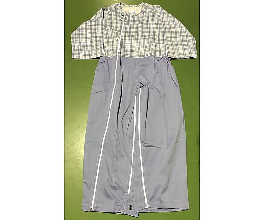 アズワン 介護つなぎ ブルー Lサイズ 10枚入  1箱（ご注文単位1箱）【直送品】