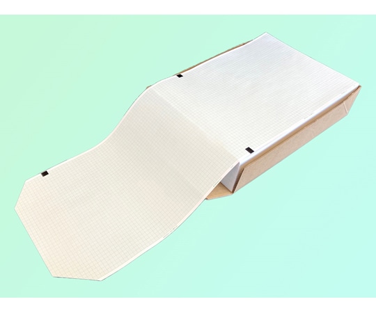 国際チャート 心電図記録紙 210mm巾×295mm折 全長300m 緑方眼 薄手G MRC621-KC 1冊（ご注文単位1冊）【直送品】